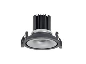 DM202063  Bolor 9 Tridonic Powered 9W 3000K 840lm 36° CRI>90 LED Engine Black/Silver Fixed Recessed Spotlight, IP20